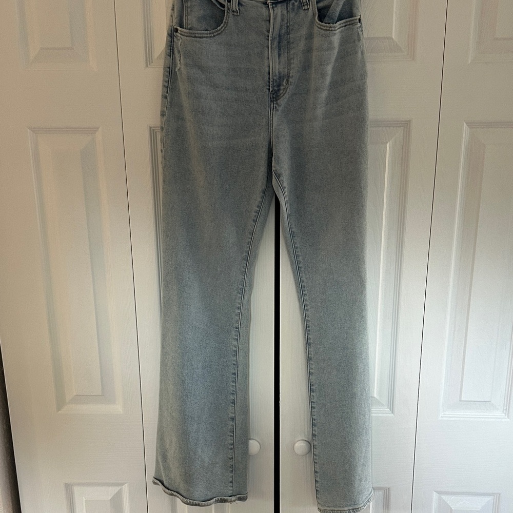 Abercrombie & Fitch Light Blue Wide Leg Jeans
